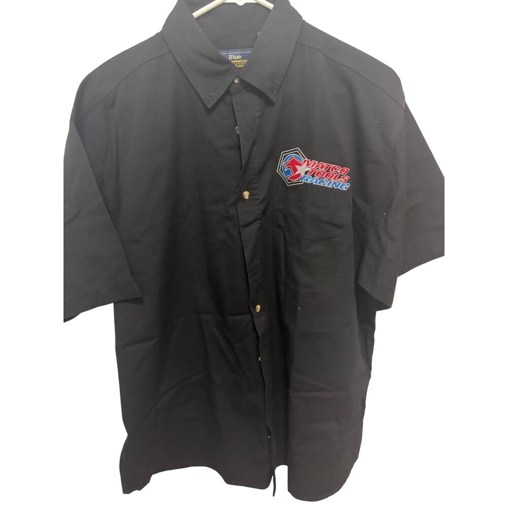 Matco Tooks racing button up short sleeve denim shirt- NWOT- size XL